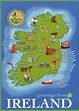 Large detailed tourist illustrated map of Ireland | Ireland | Europe ...