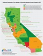 Map of California Continuums of Care Showing Total Number of ...