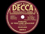 1941 version: Hildegarde - Darling, Je Vous Aime Beaucoup - YouTube