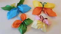 Bunte Schmetterlinge aus Papier basteln | Der Familienblog für kreative ...