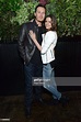 Liam Waite and Olga Fonda attend the [BLANKNYC] SS'14 celebration at ...