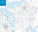 France rail map - France rail map detailed (Western Europe - Europe)