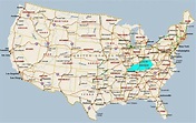 Louisville, Kentucky, mapa de estados unidos - Louisville, Kentucky, el ...