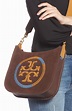 Tory Burch Ella Whipstitched Logo Leather Crossbody Bag - in Brown - Lyst