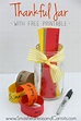 Thankful Jar with FREE Printable for a Thankful Paper Chain - Smashed ...