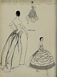 1955 Cristóbal Balenciaga | Ilustración de moda vintage, Poses de moda ...