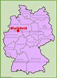 Bielefeld location on the Germany map - Ontheworldmap.com