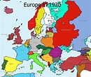 Map Of Europe In The 1920s - Map of world