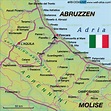 Karte von Abruzzen (Bundesland / Provinz in Italien) | Welt-Atlas.de