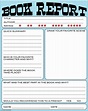 Printable book report forms - Easy Book Report Form for Young Readers - Woo! Jr. Kids Activities
