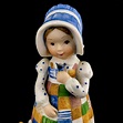 Vintage 1979 Holly Hobbie BLUE GIRL Cat Porcelain Figurine Designers ...