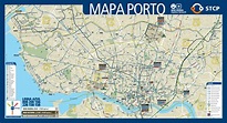 Large scale tourist map of Porto city | Porto | Portugal | Europe ...