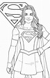 Free Printable Supergirl Coloring Pages