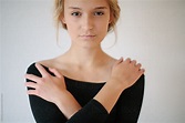 "Naturally Beautiful Girl With Hands On Her Shoulders" by Stocksy ...