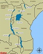 Lake Tanganyika On A Map Of Africa - Map