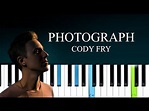 Cody Fry - Photograph (Piano tutorial) - YouTube