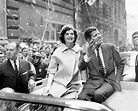 John F. Kennedy the Democratic presidential nominee & his wife Jackie ...