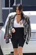 Kim Kardashian Casual Chic Outfit - Heads to the Studio Santa Monica, 5 ...