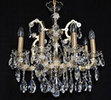 8 flames Maria Theresa crystal chandelier with crystal almonds ...