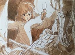 Production Sketches and Concept Work for Nausicaä of the Valley of the ...