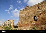 Israel, Lower Galilee, the remains of Dhaher al-Omar's castle in Deir ...