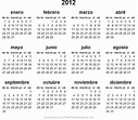 Calendario 2012 para imprimir - Lo nuevo de hoy
