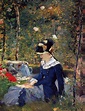 Young Woman In The Garden By Edouard Manet Art Reproduction from Cutler ...
