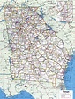 Georgia state counties map with roads cities towns highways county