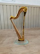 Glass Harp Instrument Figurine/Harp Sculpture/ Fused Glass | Etsy