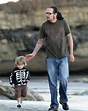 Jonathan Davis in Jonathan Davis Strolling On Beach With Son Zeppelin ...