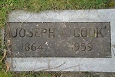 Joseph Arnold Cook (1864-1959): homenaje de Find a Grave