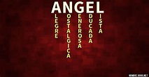 Qué significa Ángel