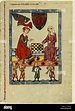 Margrave Otto IV of Brandenburg Playing Chess (From the Codex Manesse ...