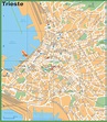 Tourist map of Trieste city centre | Tourist map, Map, Trieste