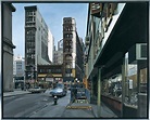Richard Estes ~ Downtown, near Broadway ~ 1978 ~ Olieverf op doek ~ 122 ...
