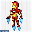 Iron Man Pixel Art | Pixel Art Marvel Avengers