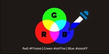 RGB color picker with preview of the background and foreground colors