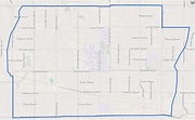 Image: Map of Northridge neighborhood, Los Angeles, California