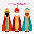 Reyes Magos White Transparent, King Reyes Magos Celebration Ceremony ...