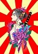 'samurai widow' Poster by alesha art | Displate