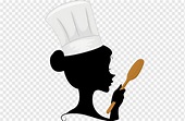A woman chef with a spoon in her hand, cook, cartoon, cooking png | PNGWing