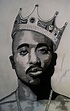 Tupac Amaru Shakur (With images) | Celebrity art portraits, Drawing ...