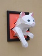 Cat papercraft plantilla de modelo de gato papercraft diy | Etsy