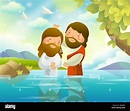 El bautismo de Jesús por Juan el Bautista Fotografía de stock - Alamy
