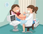 young pregnant woman on the ultrasound,health check.illustration ...