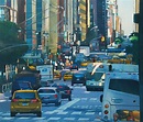 David Leonard - Downtown, Painting For Sale at 1stdibs