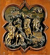 Lorenzo Ghiberti, Sacrificio di Isacco, 1401-1402, bronzo parzialmente ...