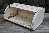 Vintage White Bread Box Large Rustic Bread Box for Decor - Etsy UK