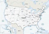 Printable Map Of Usa With States And Major Cities - Printable US Maps
