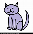 涂鸦小猫咪猫动物手绘卡通元素图片下载_红动中国